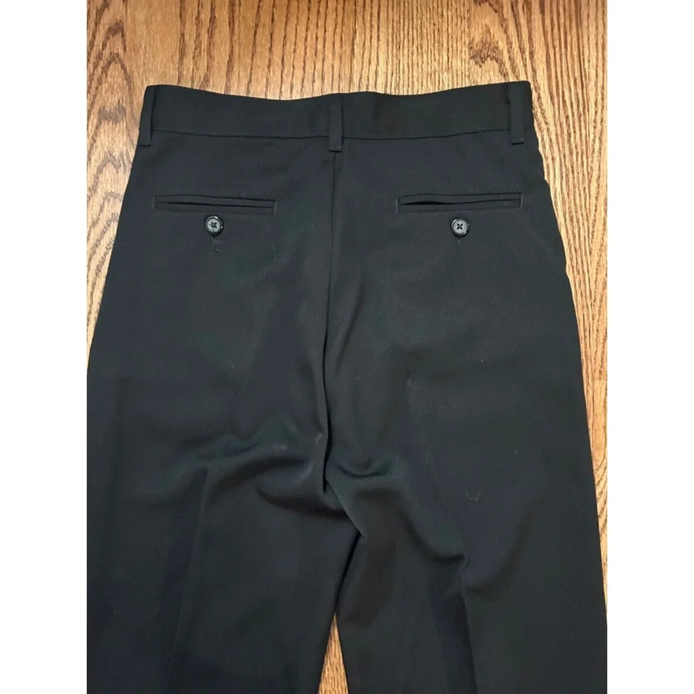 VanHeusen Youth Boys Dress Pants Black size 12 Front and Back Packets